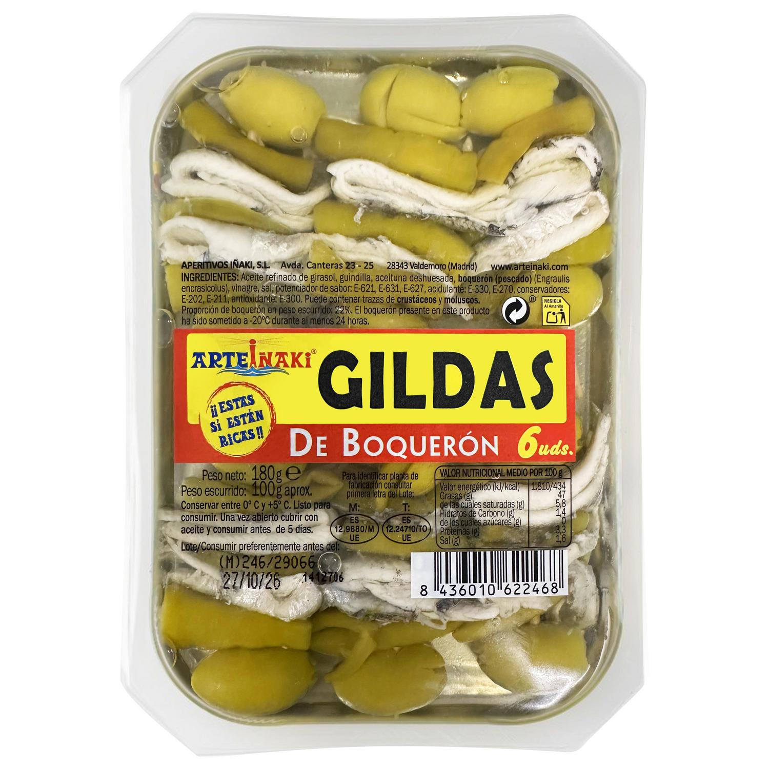 Gildas de boquerón Arteiñaki 180 g