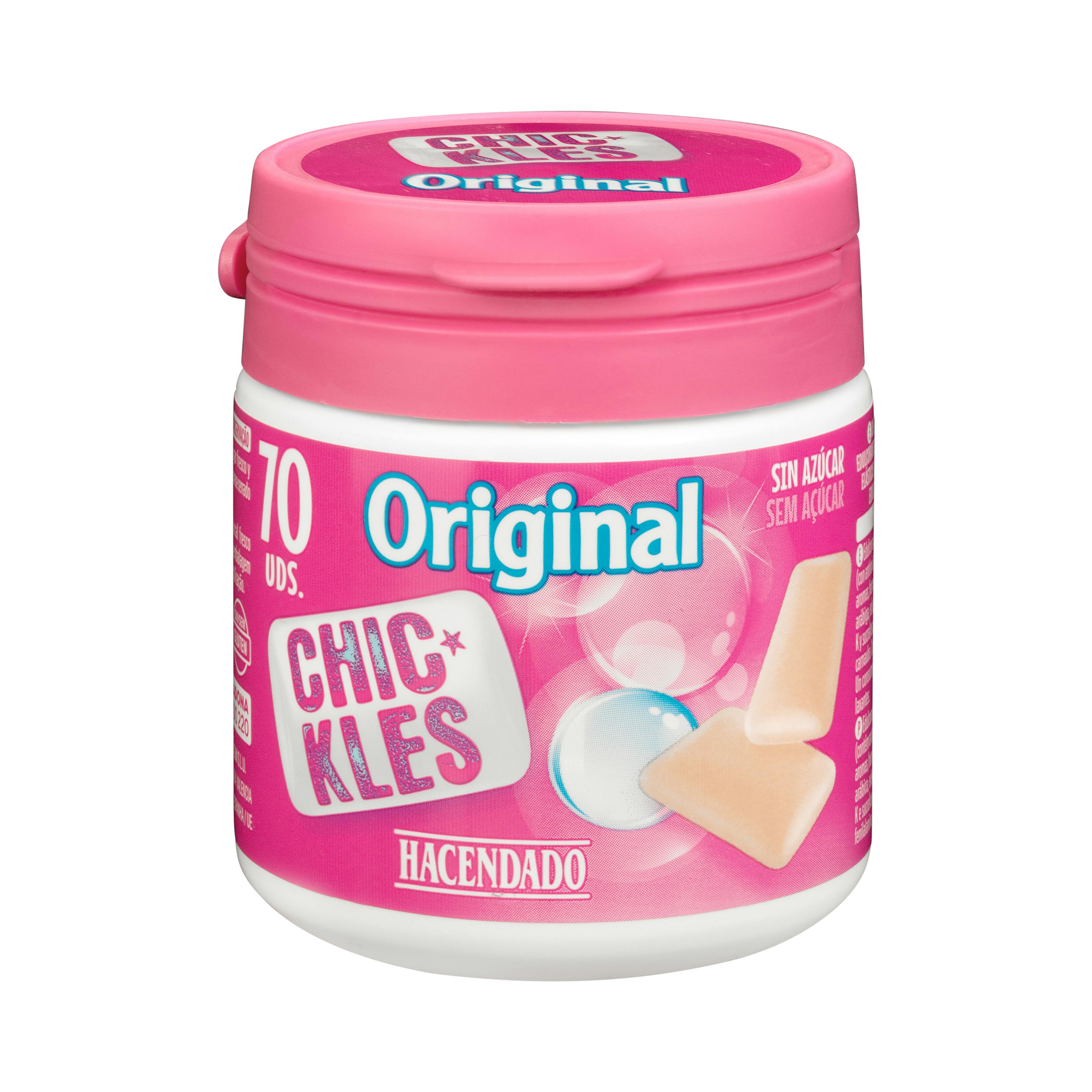 Chicles gragea original frutas sin azúcar Hacendado