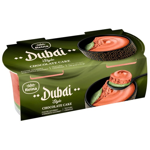 REINA Mousse de chocolate al estilo Dubai 2 x 70 g.