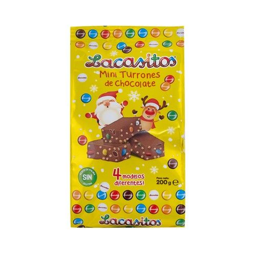 LACASITOS Turrón de chocolate crujiente 200 g.
