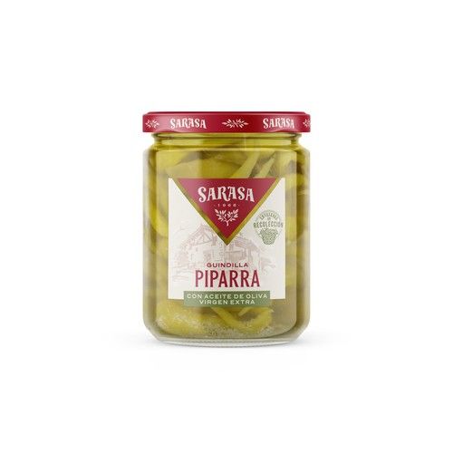 SARASA Guindilla piparra con aceite de oliva virgen extra SARASA 190 g.