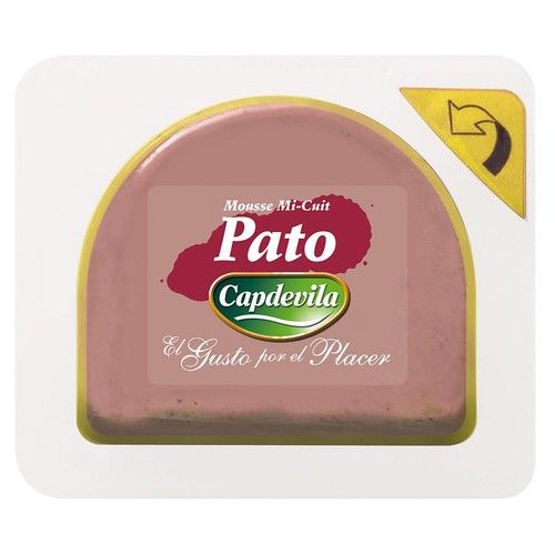 CAPDEVILLA Mousse Mi-cuit de higado de pato, elaborado sin gluten 55 g.