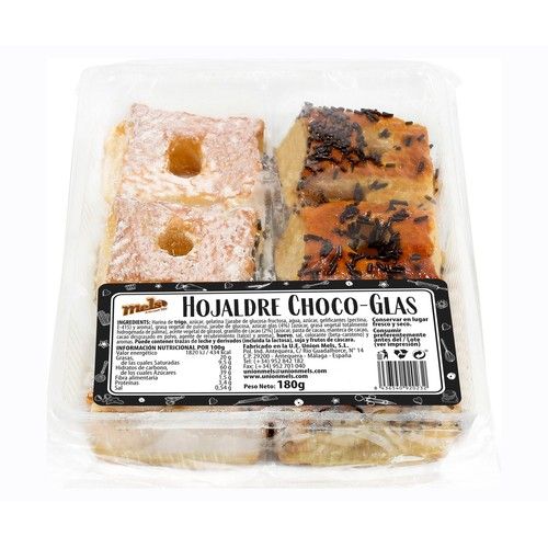 MELS Hojaldre de chocolate y azúcar glas 180 g.