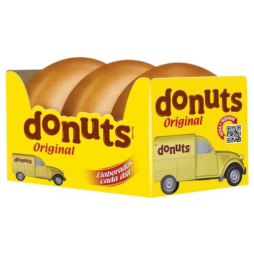 DONUTS Rosquillas de azúcar DONUTS 3 uds. 156 gr,