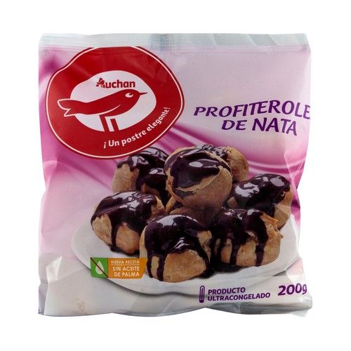 PRODUCTO ALCAMPO Profiteroles ultracongelados, rellenos de nata PRODUCTO ALCAMPO 200 g.