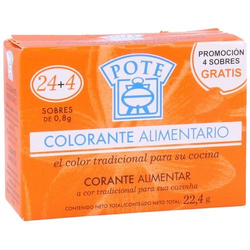 POTE Colorante alimentario sobre de 28 ud.