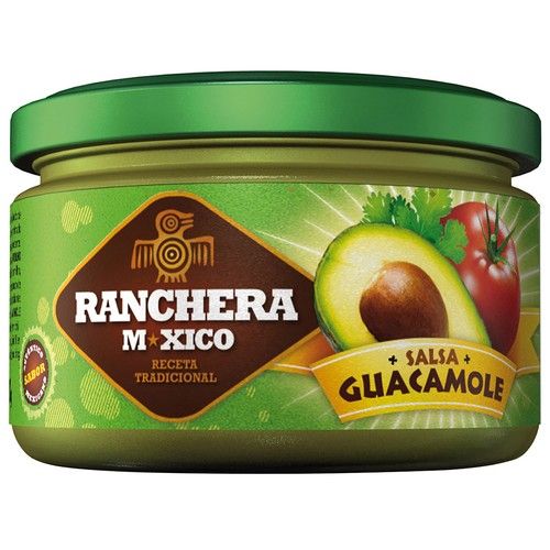 RANCHERA MEXICO Salsa guacamole receta tradicional bote 250 g.