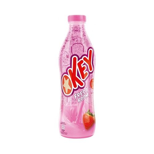 OKEY Batido con sabor a fresa OKEY 75 cl.