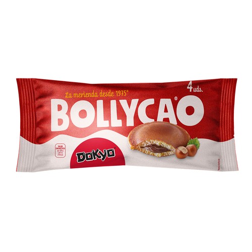 BOLLYCAO Bollos rellenos de cacao BOLLYCAO Dokyo Pack 4 uds. 132 gr.